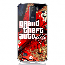 Grand Theft Auto V - LG K8 Carcasa Transparenta Silicon