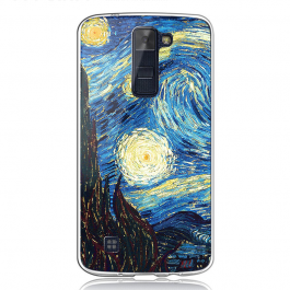 Van Gogh - Starry Night - LG K8 2017 Carcasa Transparenta Silicon