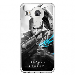 League of Legends Yasuo 2 - LG Nexus 5X Carcasa Transparenta Silicon