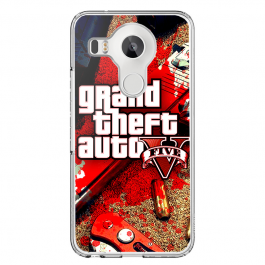 Grand Theft Auto V - LG Nexus 5X Carcasa Transparenta Silicon