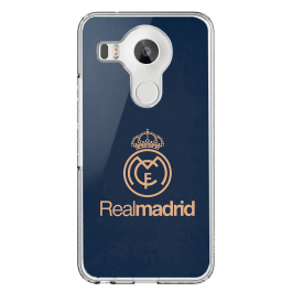 Real Madrid - LG Nexus 5 Carcasa Transparenta Silicon
