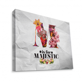 M is for Majestic 2 - Canvas Art 75x60