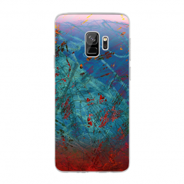 Metallic Scratch - Samsung Galaxy S9 Carcasa Transparenta Silicon