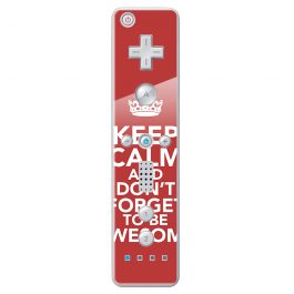 Keep Calm and Be Awesome - Nintendo Wii Remote Skin