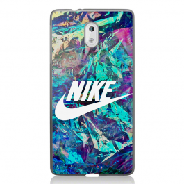 Glitchy Nike - Nokia 3 Carcasa Transparenta Silicon