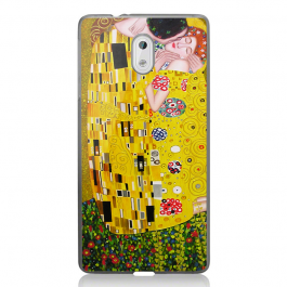 Gustav Klimt - The Kiss - Nokia 3 Carcasa Transparenta Silicon