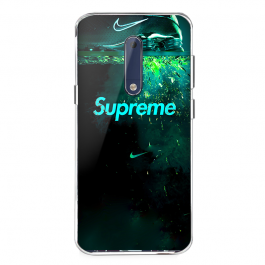 Nike X Supreme - Nokia 5 Carcasa Transparenta Silicon