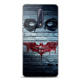 Batman/The Joker - Nokia 8 Carcasa Transparenta Silicon