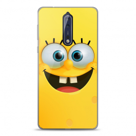 Spongebob - Nokia 8 Carcasa Transparenta Silicon