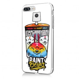 Paint Being - iPhone 7 Plus / iPhone 8 Plus Carcasa Transparenta Silicon