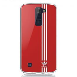 Red Adidas - LG K8 Carcasa Transparenta Silicon