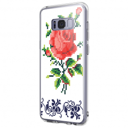 Red Rose - Samsung Galaxy S8 Plus Carcasa Premium Silicon