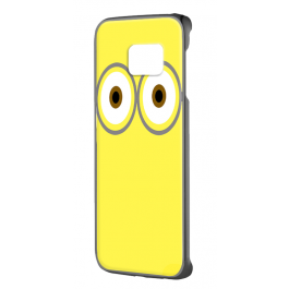 Minion Eyes - Samsung Galaxy S6 Edge Carcasa Plastic Premium