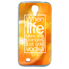 Vodka Orange - Samsung Galaxy S4 Carcasa Transparenta Silicon