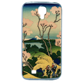 Hokusai - The Fuji from Gotenyama at Shinagawa on the Tokaido - Samsung Galaxy S4 Carcasa Transparenta Silicon