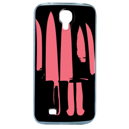 Pink Knife - Samsung Galaxy S4 Carcasa Transparenta Silicon