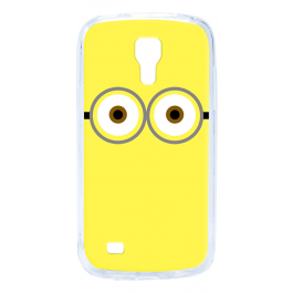 Minion Eyes - Samsung Galaxy S4 Mini Carcasa Transparenta Silicon