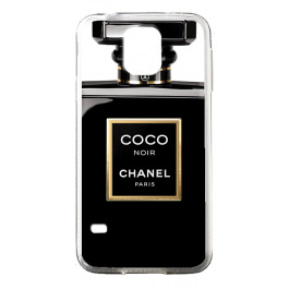 Coco Noir Perfume - Samsung Galaxy S5 Mini Carcasa Transparenta Silicon