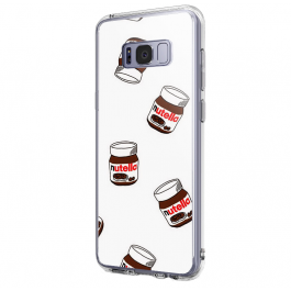 Nutella Pattern - Samsung Galaxy S8 Carcasa Premium Silicon