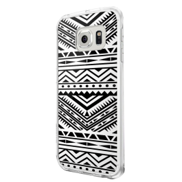 Tribal Black & White - Samsung Galaxy S6 Carcasa Plastic Premium
