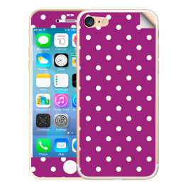 Purple White Dots - iPhone 7 / iPhone 8 Skin