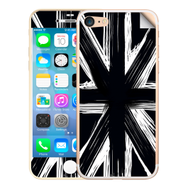 Black UK Flag - iPhone 7 / iPhone 8 Skin