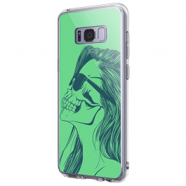 Skull Girl - Samsung Galaxy S8 Carcasa Premium Silicon