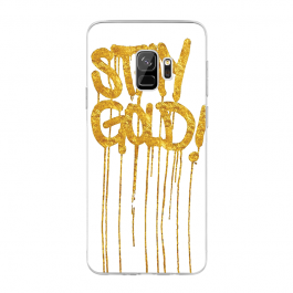 Stay Gold - Samsung Galaxy S9 Carcasa Transparenta Silicon