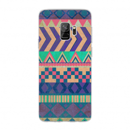 Tribal Pastel - Samsung Galaxy S9 Carcasa Transparenta Silicon