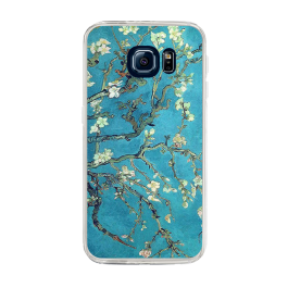 Van Gogh - Branches with Almond Blossom - Samsung Galaxy S6 Edge Plus Carcasa Silicon