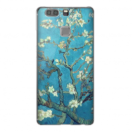 Van Gogh Almond branch with blossoms - Huawei P9 Plus Carcasa Transparenta Silicon