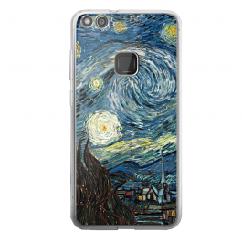 Van Gogh - Starry Night - Huawei P10 Lite Carcasa Transparenta Silicon