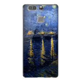 Van Gogh Starryrhone - Huawei P9 Plus Carcasa Transparenta Silicon