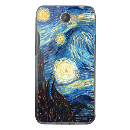 Van Gogh - Starry Night - Huawei Y5 II Carcasa Transparenta Silicon