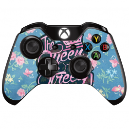 Queen of the Streets - Floral Blue - Xbox One Controller Skin