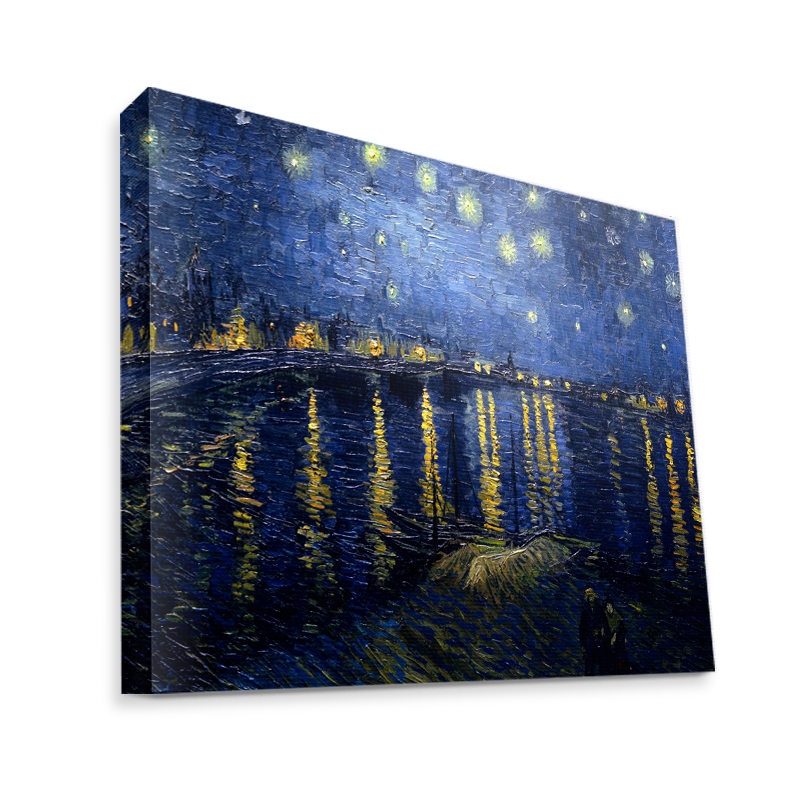 Van Gogh - Starryrhone - Canvas Art 75x60
