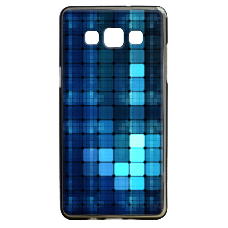 Blue Squares - Samsung Galaxy A5 Carcasa Silicon