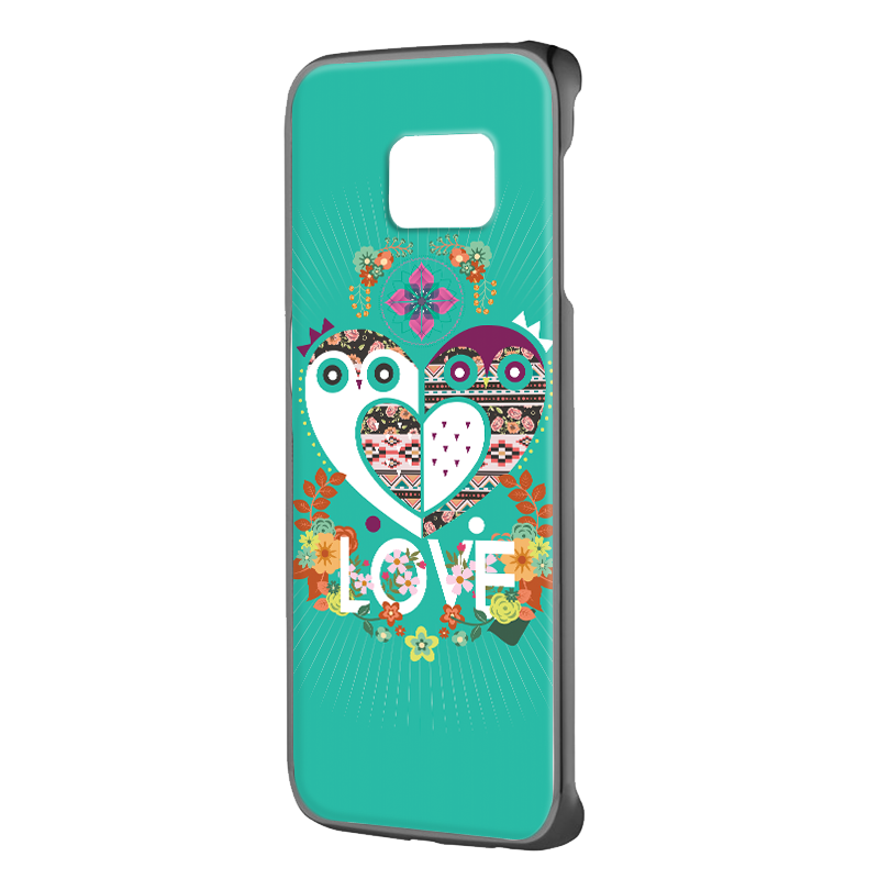 Owl Love - Samsung Galaxy S6 Edge Carcasa Plastic Premium