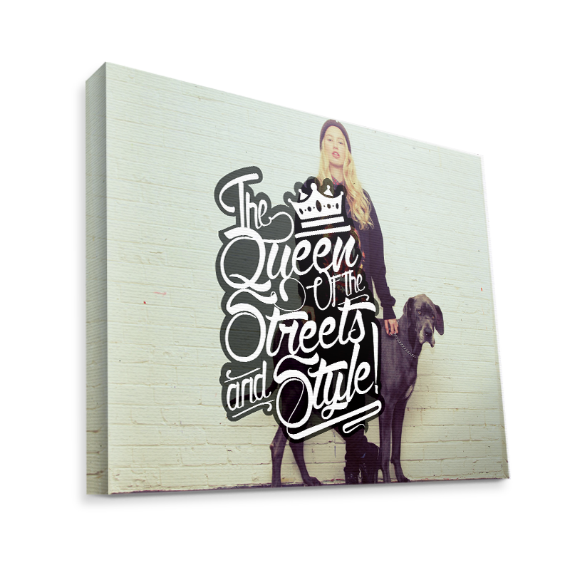 Queen of the Streets - Girl - Canvas Art 75x60