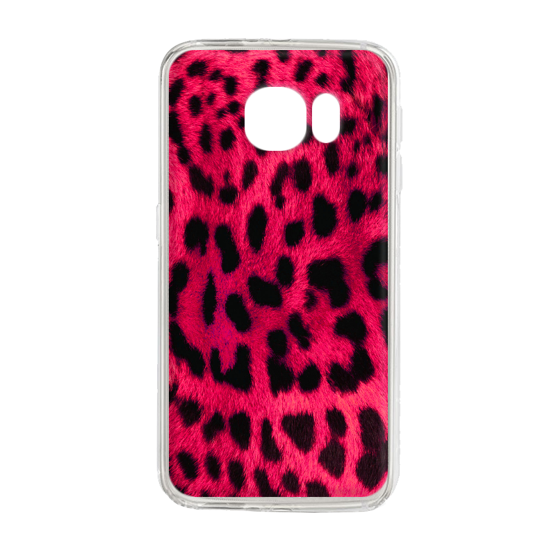 Pink Animal Print - Samsung Galaxy S6 Edge Carcasa Silicon Premium