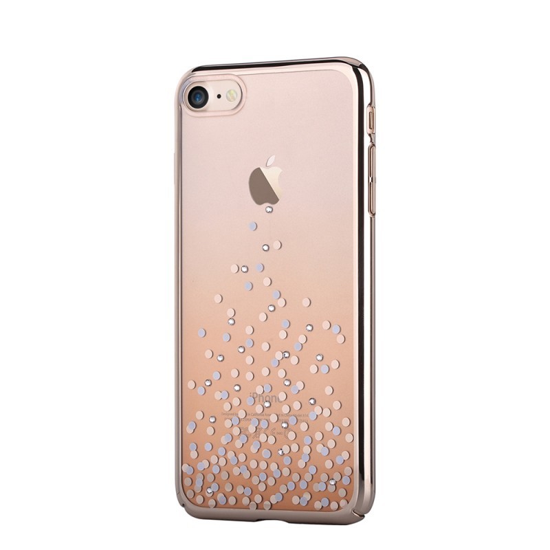 Unique Polka Champagne Gold - Comma iPhone 7 /  iPhone 8 Carcasa (Cristale Swarovski®, electroplacat)