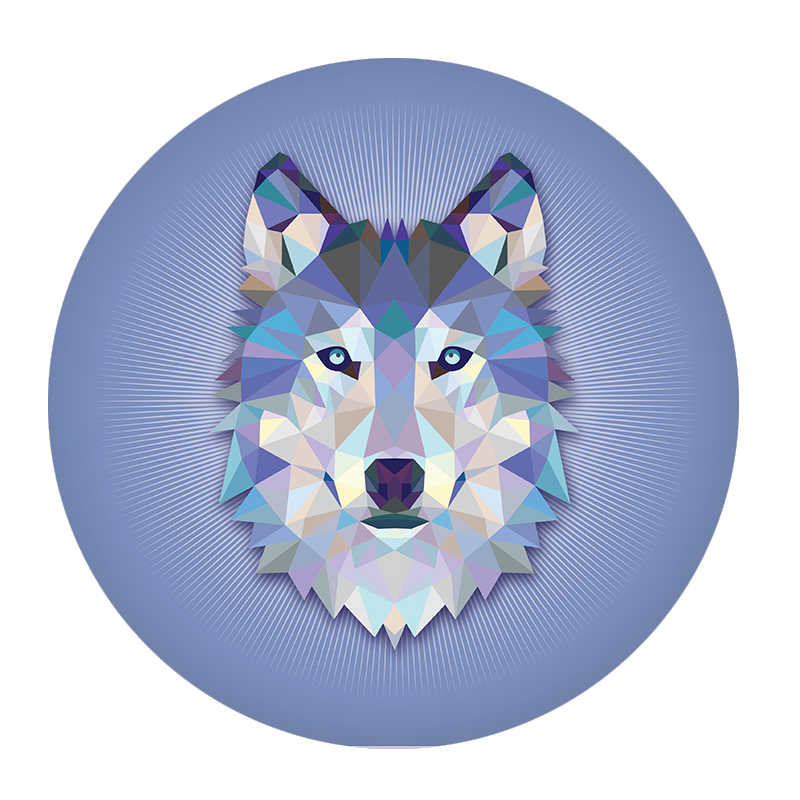 Popsocket Origami Wolf, Accesoriu telefon