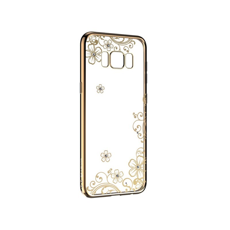 Devia Joyous Champagne Gold - Samsung Galaxy S8 Carcasa Silicon (Cristale Swarovski®, electroplacat)