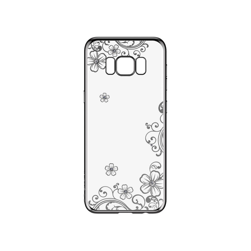 Devia Joyous Silver - Samsung Galaxy S8 Plus Carcasa Silicon (Cristale Swarovski®, electroplacat)