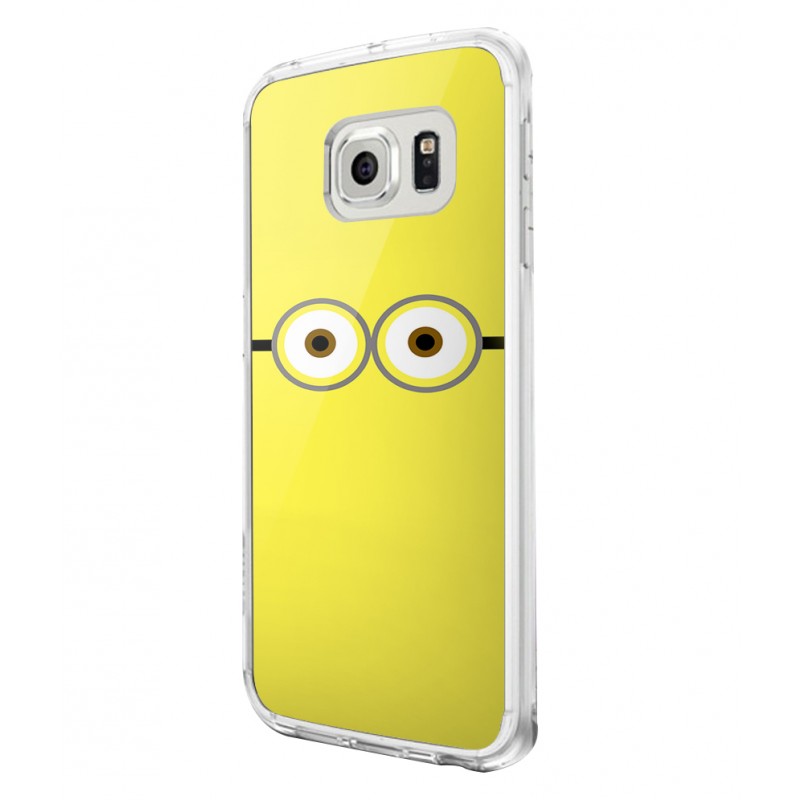 Minion Eyes - Samsung Galaxy S6 Carcasa Plastic Premium