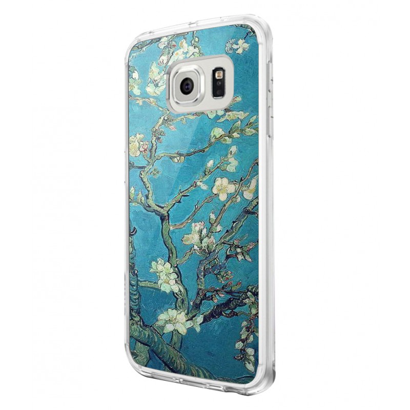 Van Gogh - Branches with Almond Blossom - Samsung Galaxy S6 Carcasa Silicon