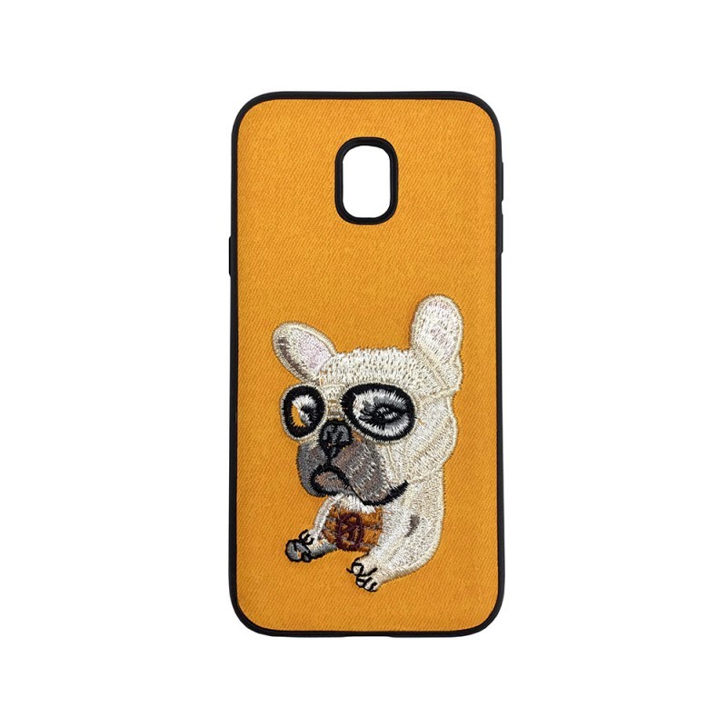 Lemontti Embroidery Orange Puppy - Samsung Galaxy J5 (2017) Carcasa TPU