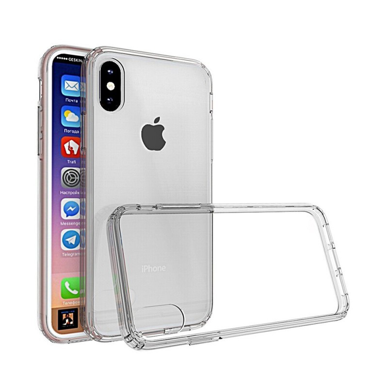 Just Must Pure II Clear - iPhone X Carcasa TPU (spate transparent, margini flexibile)