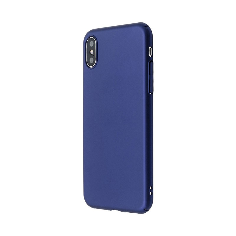 Just Must Uvo - iPhone X Carcasa Plastic Navy (material fin la atingere, slim fit)