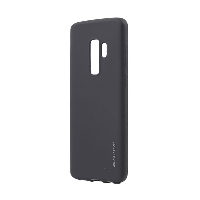 Meleovo Black - Samsung Galaxy S9 Plus Carcasa Silicon Soft Slim (aspect mat)